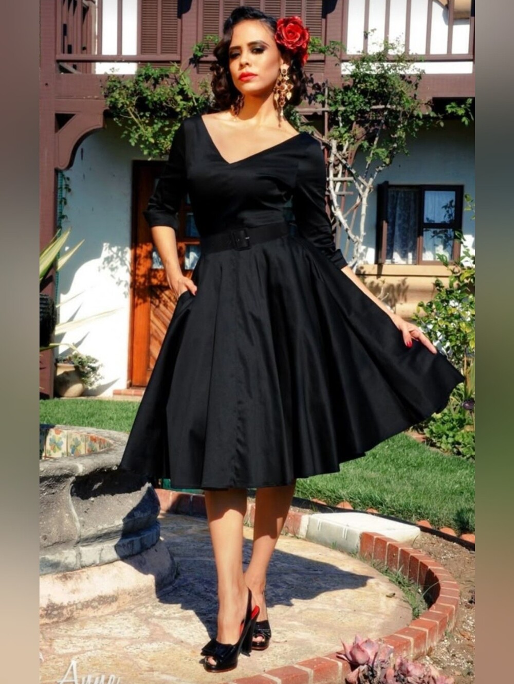 Pinup Couture Havana Nights 50s Swing Dress, Size 2X